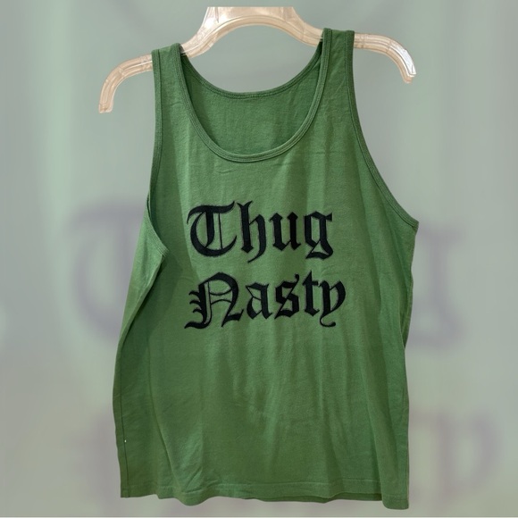None Tops - FREE with purchase: Thug Nasty Tank, Green, NWOT, Sz M